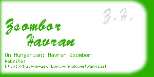 zsombor havran business card